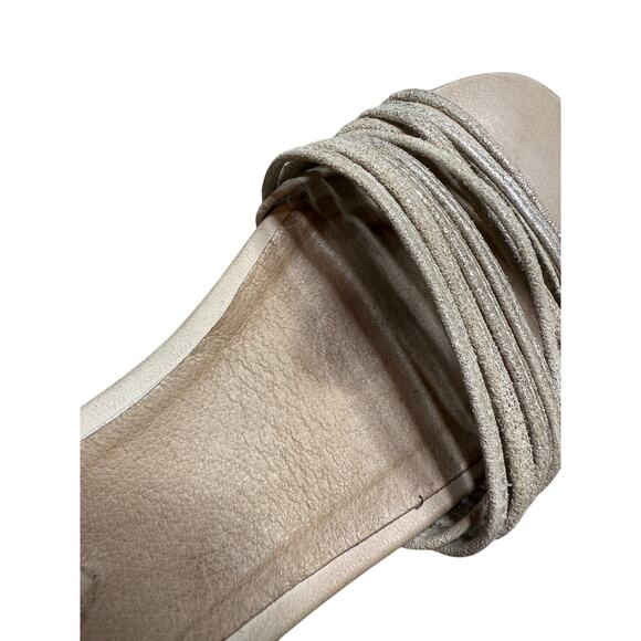 Eileen Fisher Shea Metallic Leather Strappy Sneaker Sandals Women’s Size 8 - Picture 5 of 10